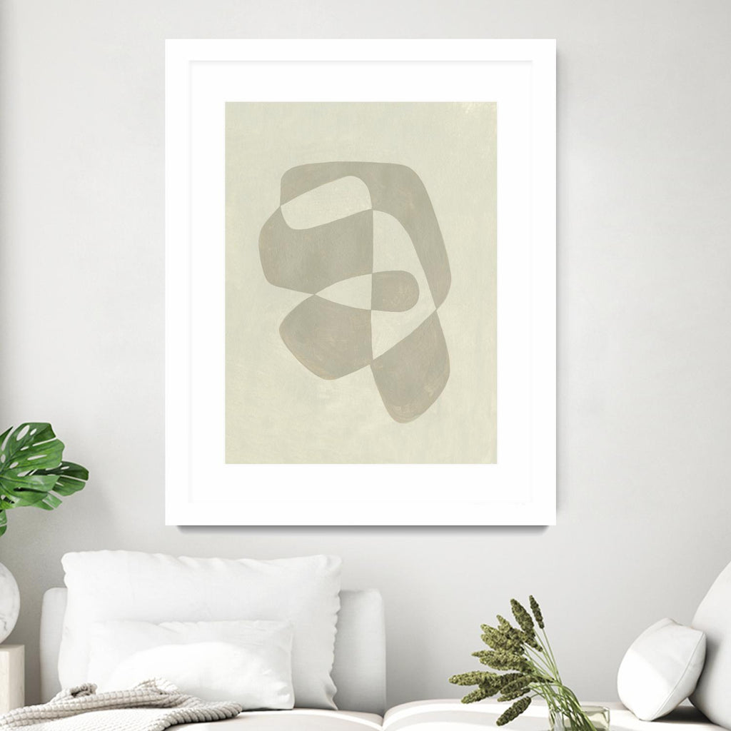 Soft Shape I by Emma Caroline on GIANT ART - beige abstract abstract
