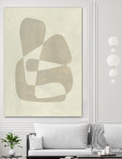Soft Shape II by Emma Caroline on GIANT ART - beige abstract abstract 