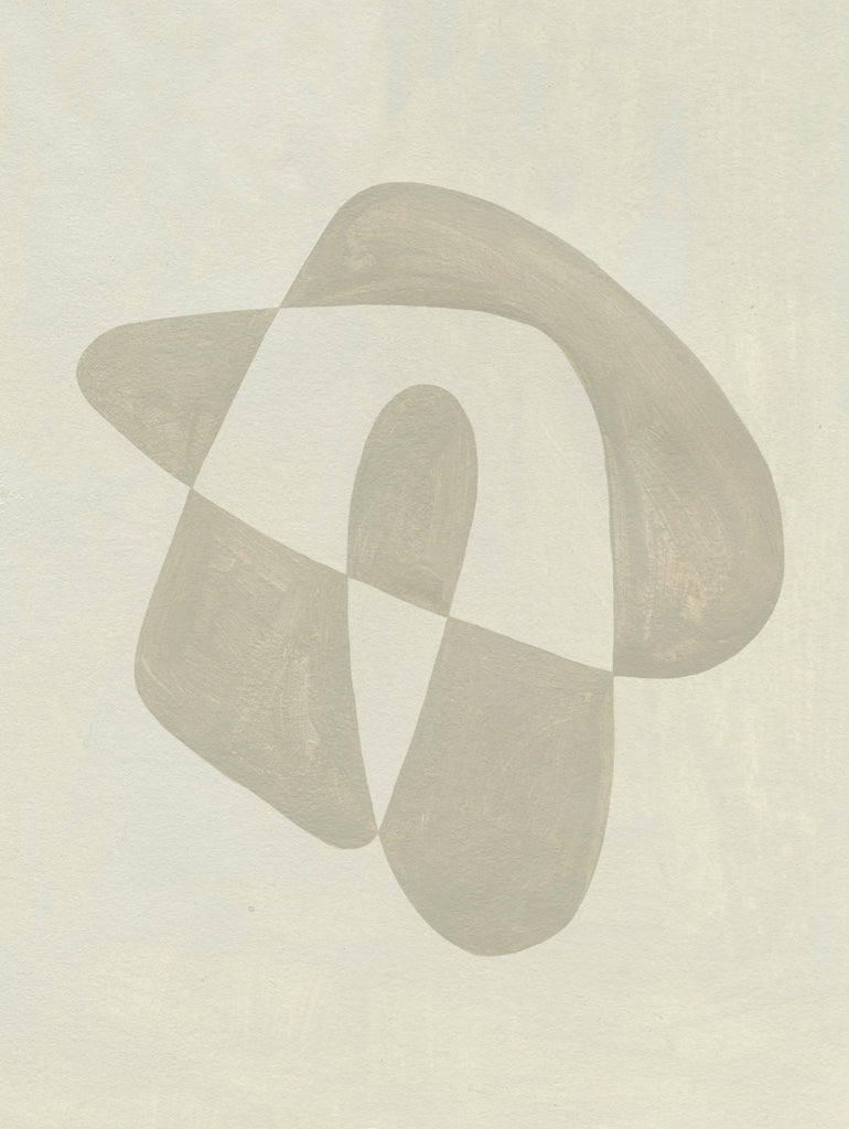 Soft Shape IV par Emma Caroline sur GIANT ART - abstrait beige