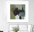 Puzzle in Neutrals I by Jennifer Goldberger on GIANT ART - green abstract abstract