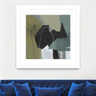 Puzzle in Neutrals I by Jennifer Goldberger on GIANT ART - green abstract abstract