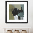 Puzzle in Neutrals I by Jennifer Goldberger on GIANT ART - green abstract abstract