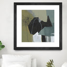 Puzzle in Neutrals I by Jennifer Goldberger on GIANT ART - green abstract abstract