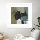 Puzzle in Neutrals I by Jennifer Goldberger on GIANT ART - green abstract abstract