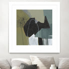 Puzzle in Neutrals I by Jennifer Goldberger on GIANT ART - green abstract abstract