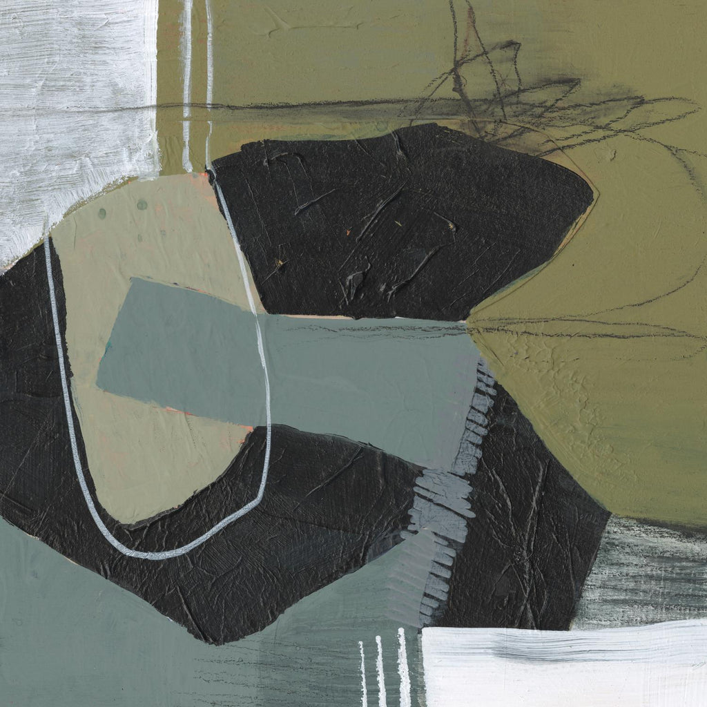 Puzzle in Neutrals II de Jennifer Goldberger sur GIANT ART - abstrait beige