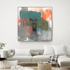 Central Fuse I by Jennifer Goldberger on GIANT ART - orange abstract abstract