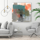 Central Fuse I by Jennifer Goldberger on GIANT ART - orange abstract abstract