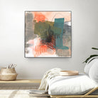 Central Fuse II by Jennifer Goldberger on GIANT ART - orange abstract abstract 