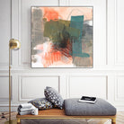 Central Fuse II by Jennifer Goldberger on GIANT ART - orange abstract abstract 