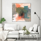 Central Fuse II by Jennifer Goldberger on GIANT ART - orange abstract abstract 