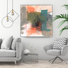 Central Fuse II by Jennifer Goldberger on GIANT ART - orange abstract abstract 