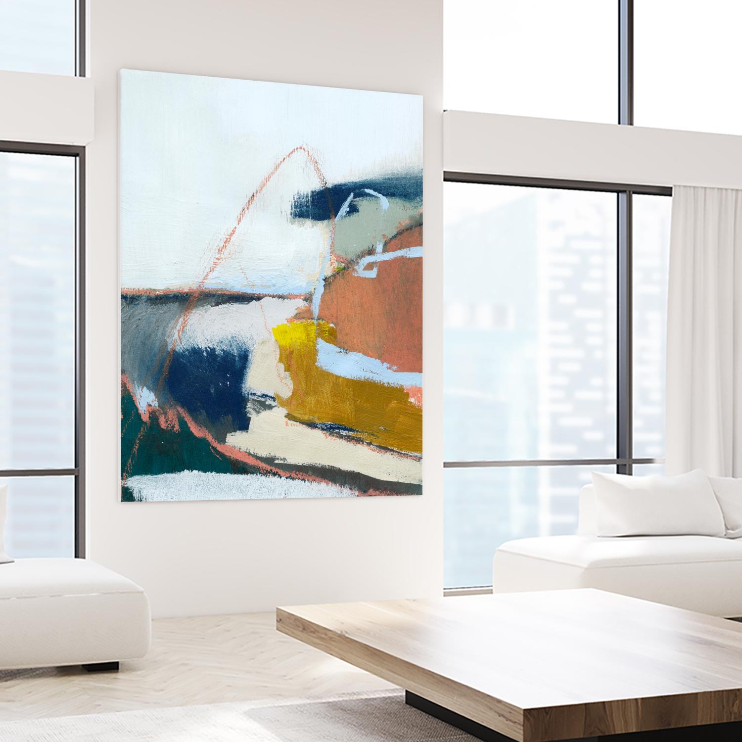 Tidal Patchwork II by Victoria Barnes on GIANT ART - orange abstract abstract