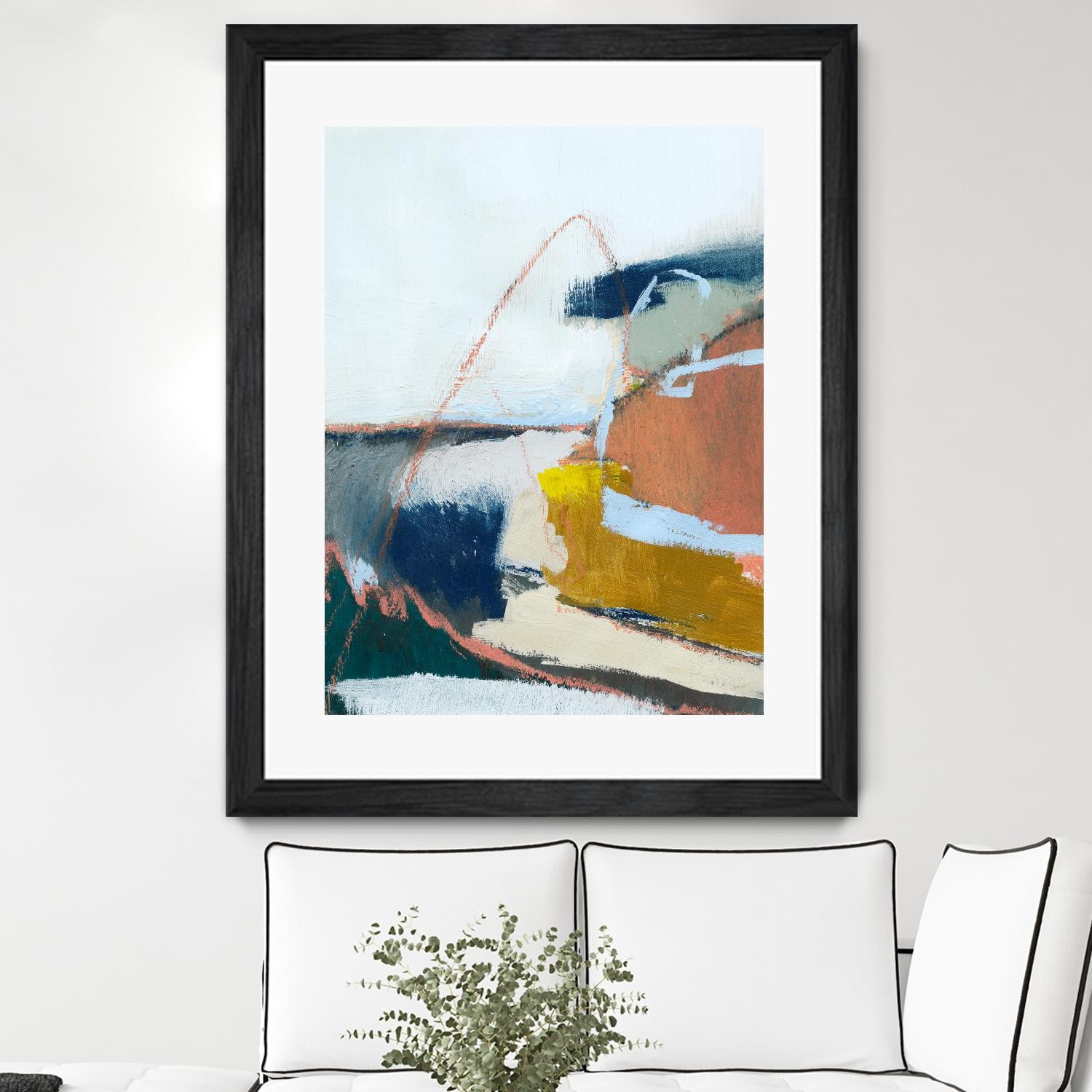 Tidal Patchwork II by Victoria Barnes on GIANT ART - orange abstract abstract