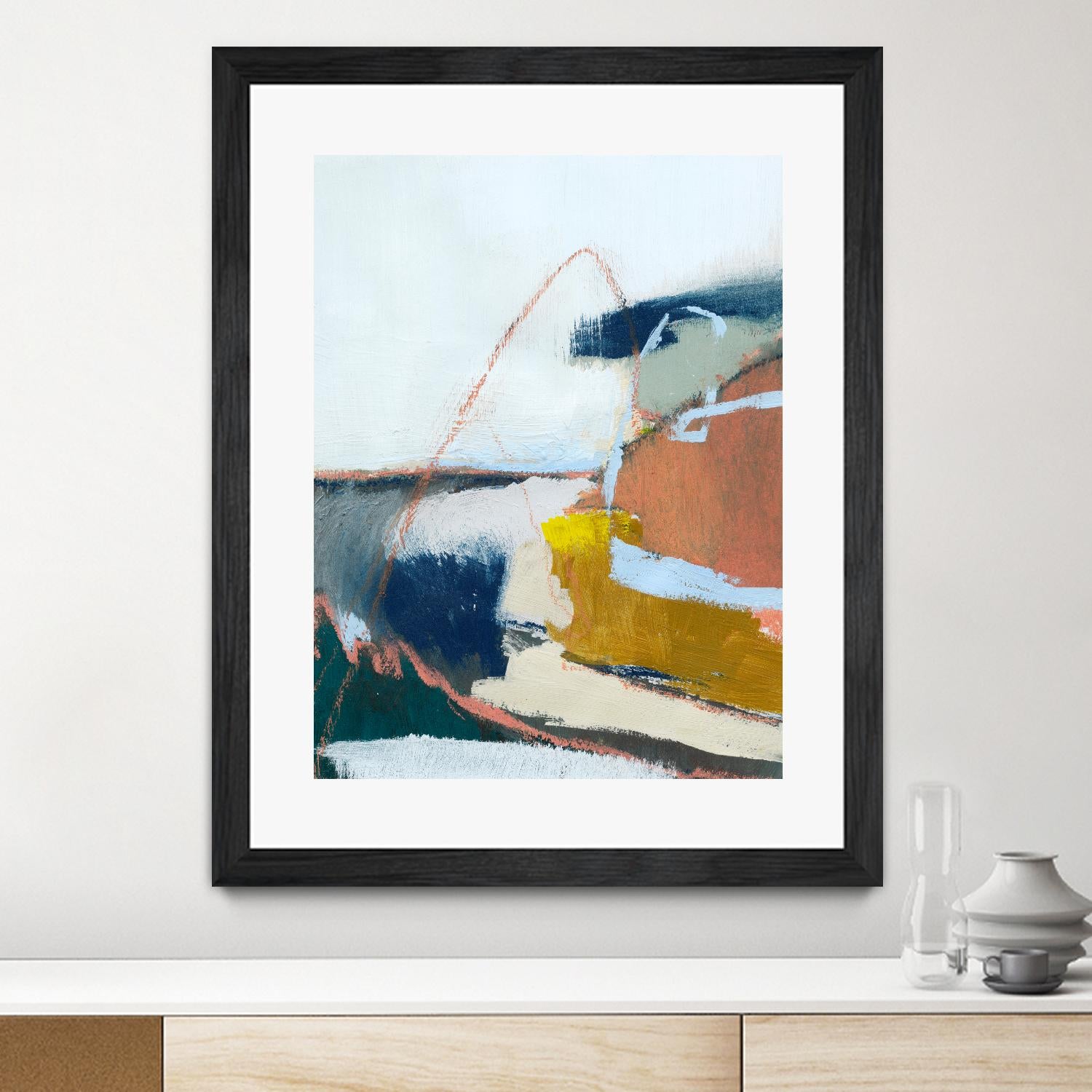 Tidal Patchwork II by Victoria Barnes on GIANT ART - orange abstract abstract