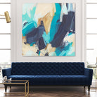 Blue Hive II by June Vess on GIANT ART - beige abstract abstract