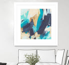 Blue Hive II by June Vess on GIANT ART - beige abstract abstract