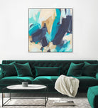 Blue Hive II by June Vess on GIANT ART - beige abstract abstract