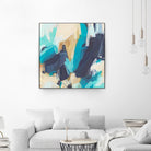 Blue Hive II by June Vess on GIANT ART - beige abstract abstract