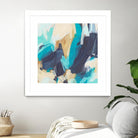 Blue Hive II by June Vess on GIANT ART - beige abstract abstract