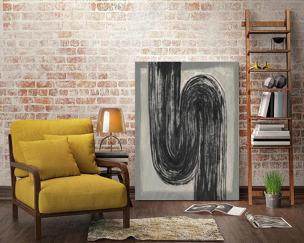 Grey Linear Path II by Jennifer Goldberger on GIANT ART - beige abstract abstract