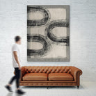 Grey Linear Path III by Jennifer Goldberger on GIANT ART - beige abstract abstract