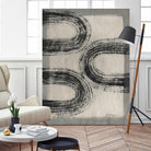 Grey Linear Path III by Jennifer Goldberger on GIANT ART - beige abstract abstract