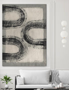 Grey Linear Path III by Jennifer Goldberger on GIANT ART - beige abstract abstract