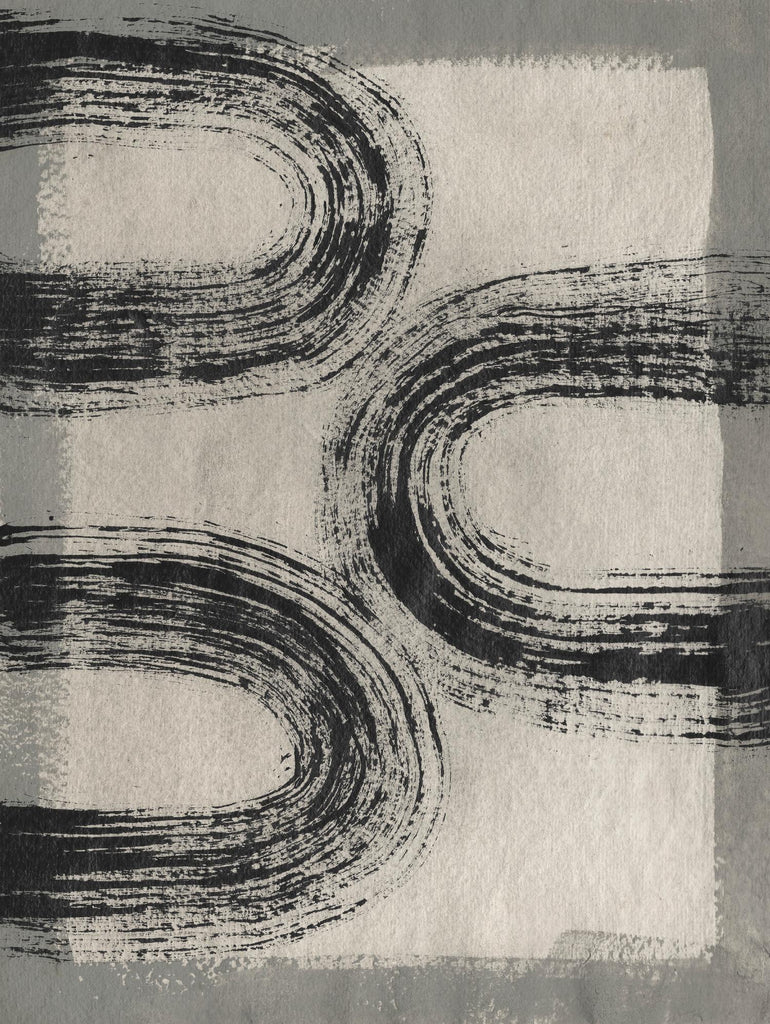 Grey Linear Path III par Jennifer Goldberger sur GIANT ART - abstrait beige