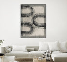 Grey Linear Path III by Jennifer Goldberger on GIANT ART - beige abstract abstract