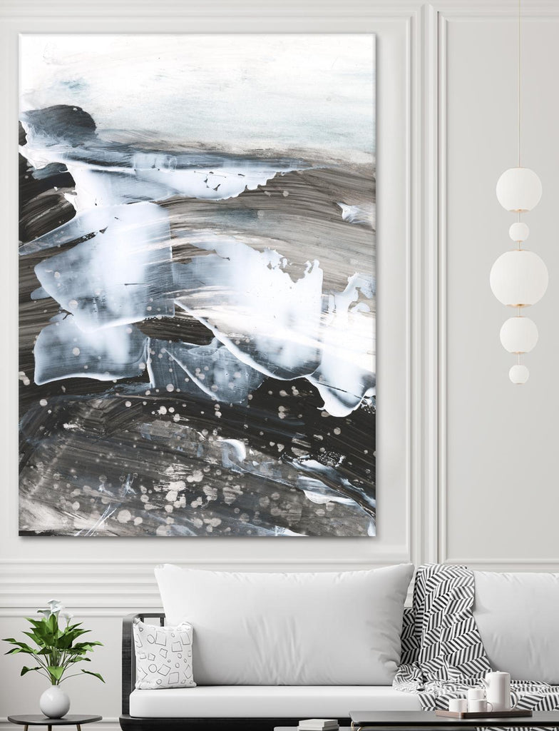 Conditions du blizzard II par Ethan Harper sur GIANT ART - abstrait blanc