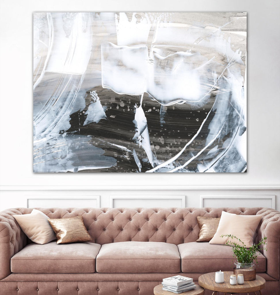 Conditions du blizzard IV par Ethan Harper sur GIANT ART - abstrait blanc
