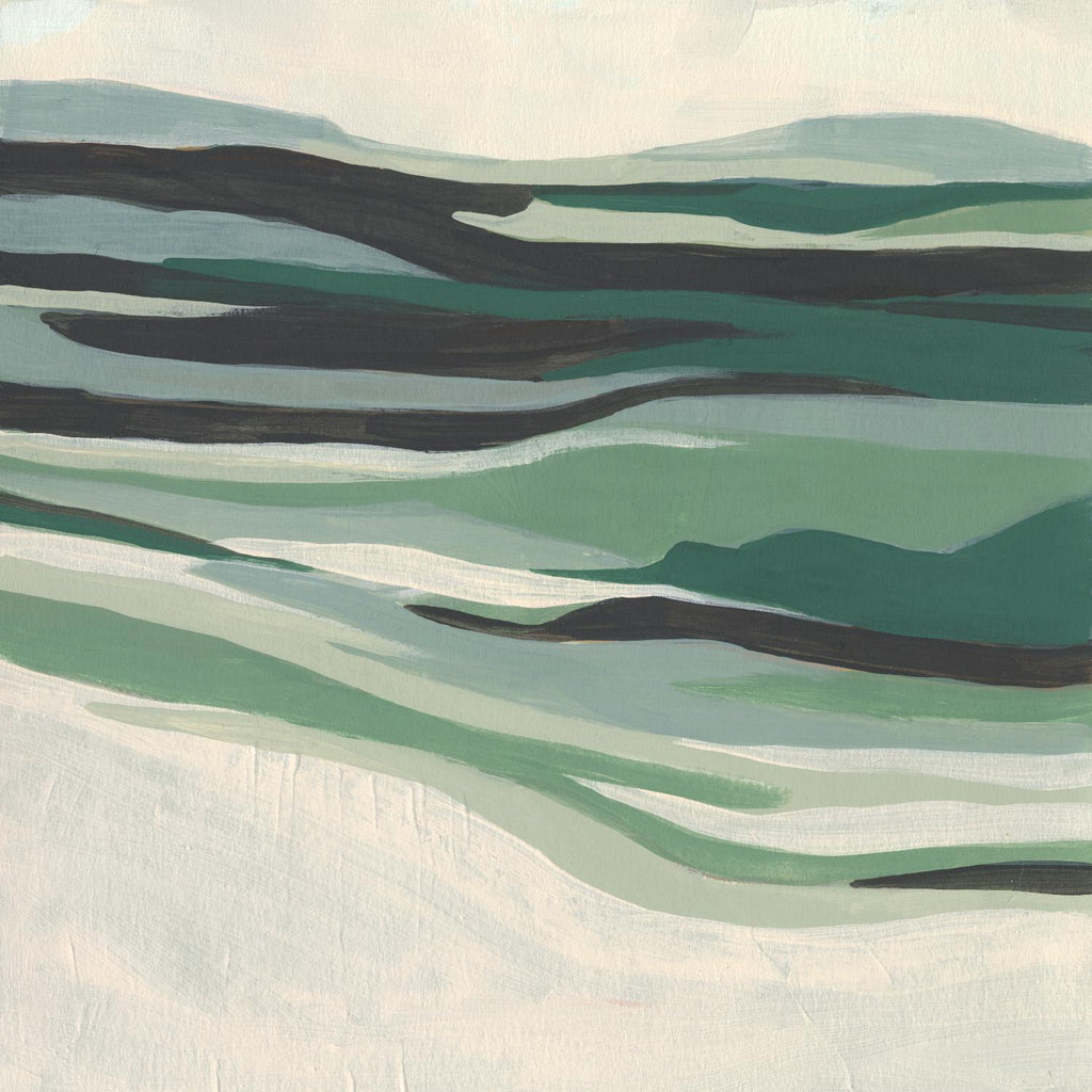 Green Mesa I de June Vess sur GIANT ART - abstrait beige