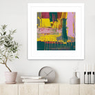 City Lights II by Jennifer Goldberger on GIANT ART - pink abstract