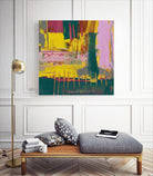 City Lights II by Jennifer Goldberger on GIANT ART - pink abstract