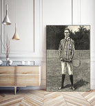 Harpers Weekly Tennis III by Unknown on GIANT ART - black leisure