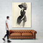 Feather Hat II by Vision Studio on GIANT ART - black fashion