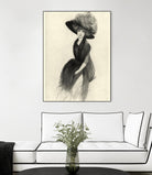Feather Hat II by Vision Studio on GIANT ART - black fashion