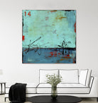 Blue Bay Marina II by Erin Ashley on GIANT ART - blue abstract