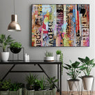 Metro Mix 21 II by Erin Ashley on GIANT ART - pink abstract