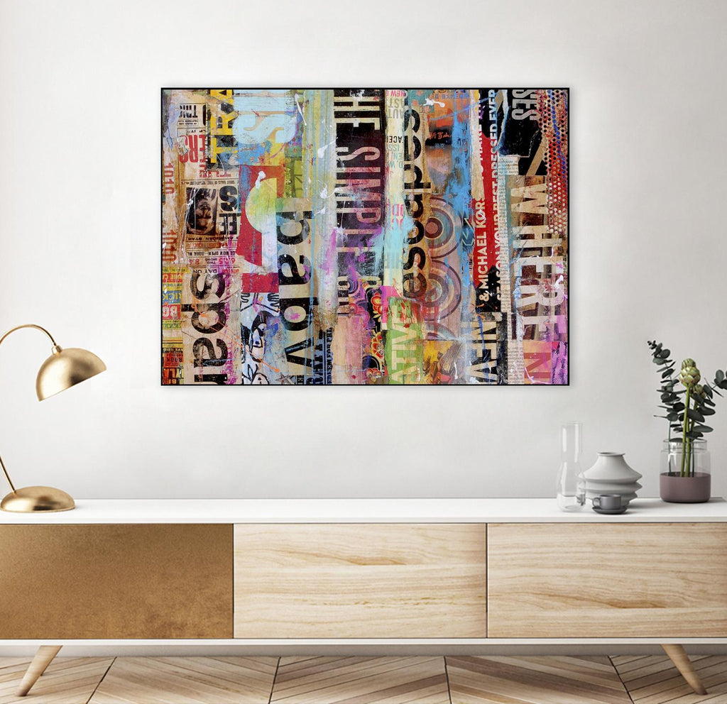 Metro Mix 21 II by Erin Ashley on GIANT ART - pink abstract