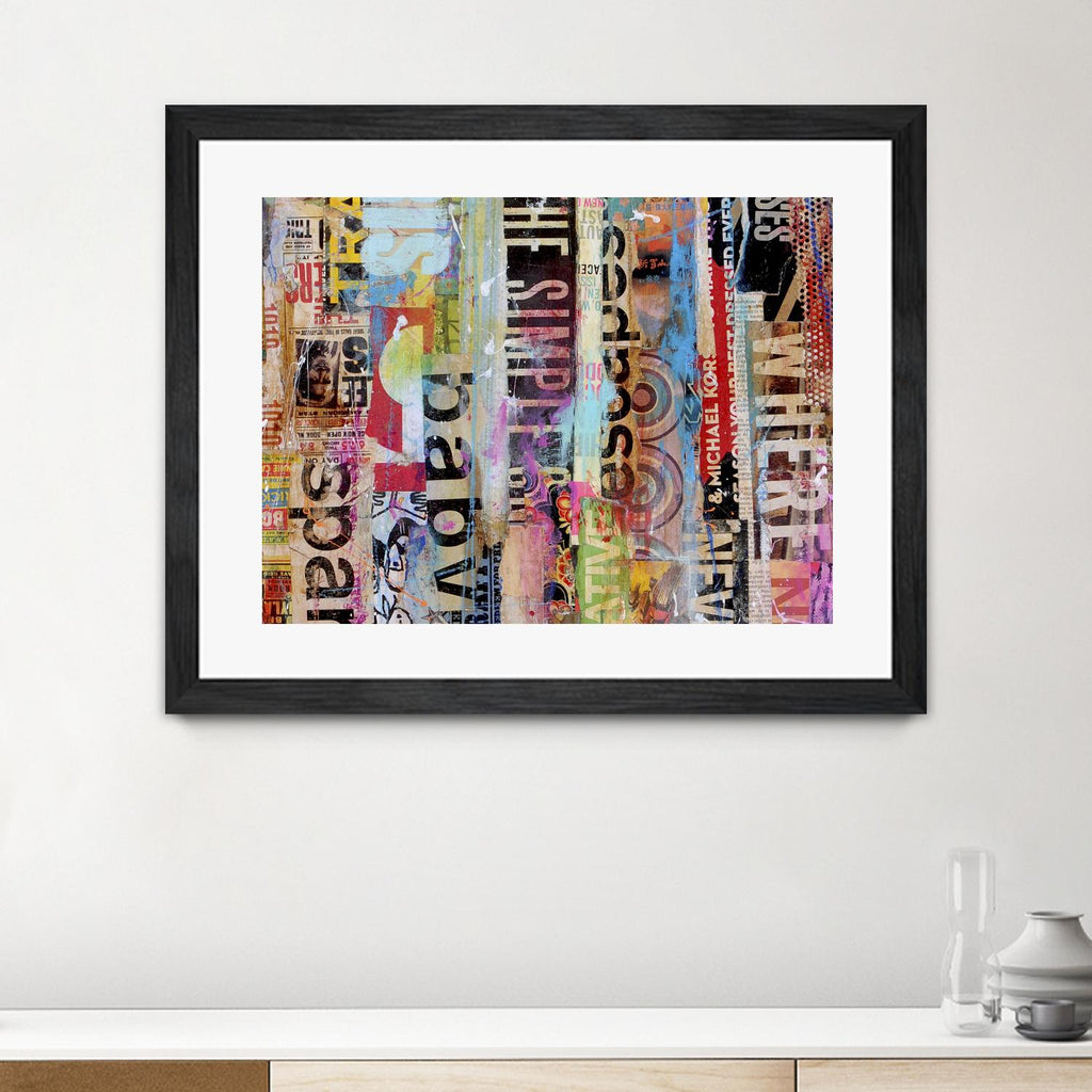 Metro Mix 21 II by Erin Ashley on GIANT ART - pink abstract