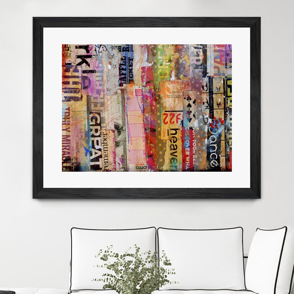 Metro Mix 21 III by Erin Ashley on GIANT ART - pink abstract