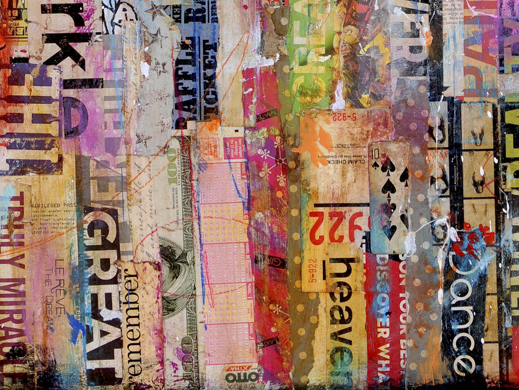 Metro Mix 21 III par Erin Ashley sur GIANT ART - abstrait rose