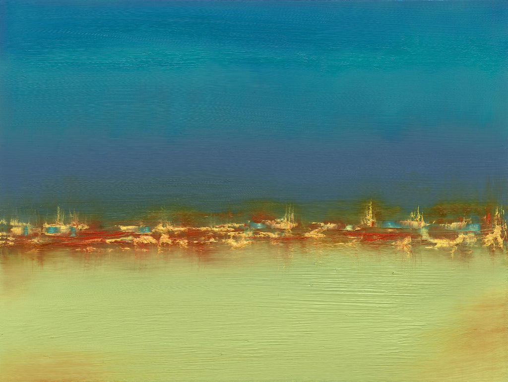 Harbor Light III by Sharon Gordon on GIANT ART - blue abstract