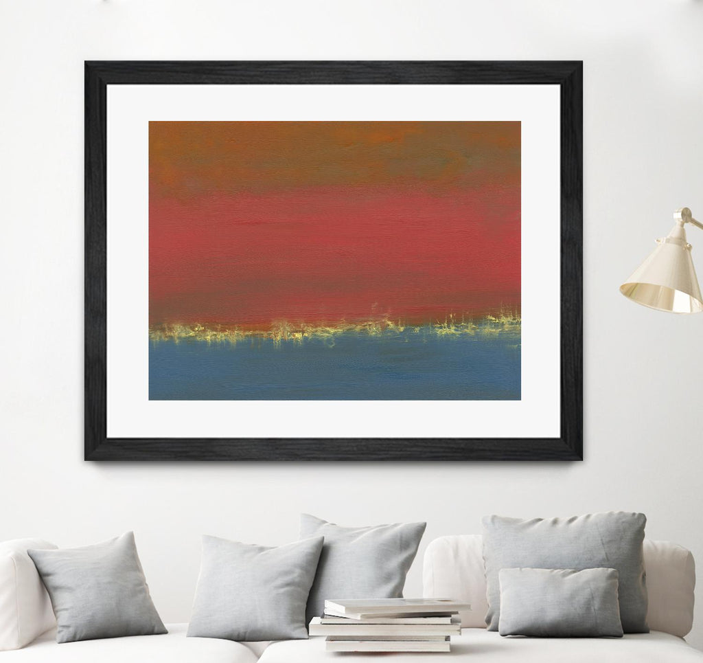 Harbor Light IV by Sharon Gordon on GIANT ART - red abstract