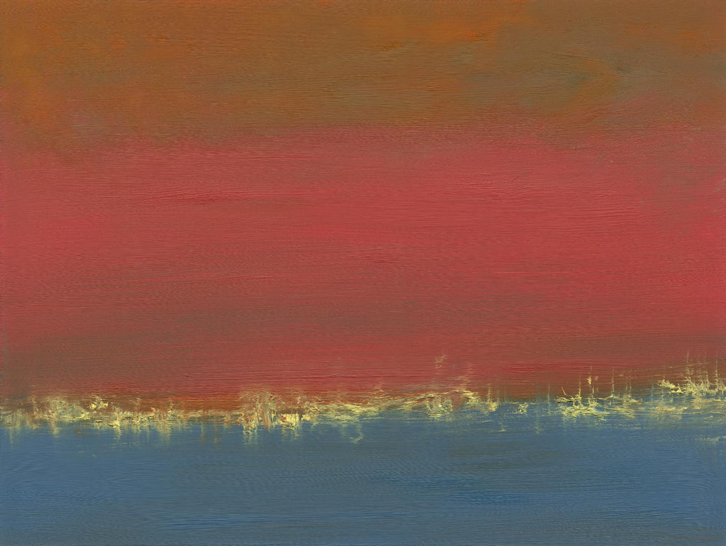 Harbor Light IV de Sharon Gordon sur GIANT ART - abstraction rouge