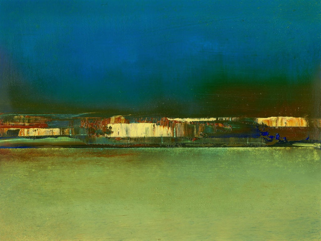 City Afar I by Sharon Gordon on GIANT ART - blue abstract