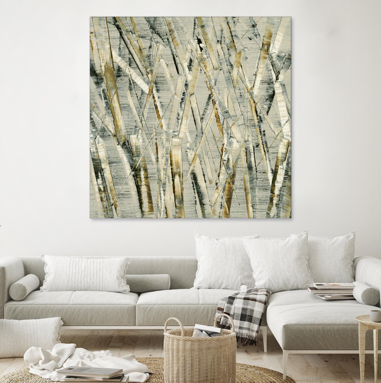 Birches V by Sharon Gordon on GIANT ART - black abstract
