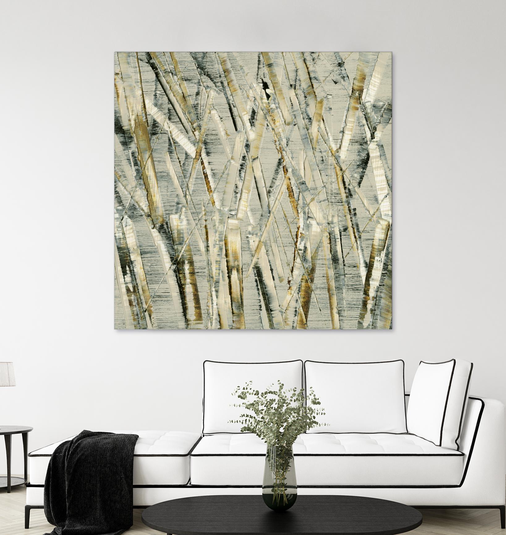 Birches V by Sharon Gordon on GIANT ART - black abstract